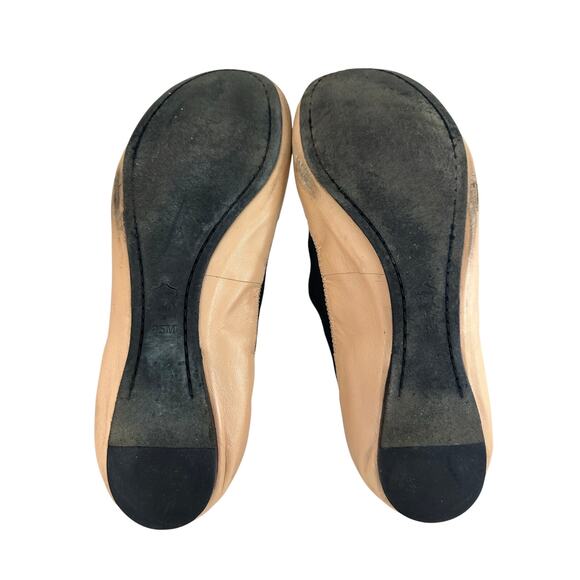 Tory Burch Caroline leather Ballet Slipper 9.5 Preowned - Picture 12 of 13